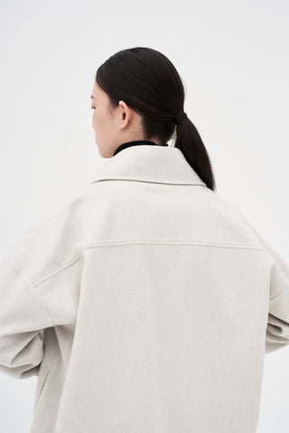 Wool Shirt _ Cloud Grey