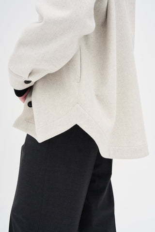 Wool Shirt _ Cloud Grey