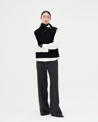 Turtleneck Vest _ Black