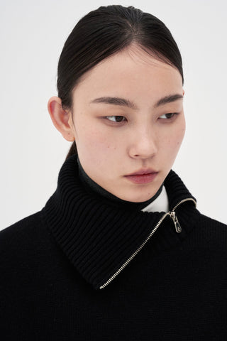 Turtleneck Vest _ Black