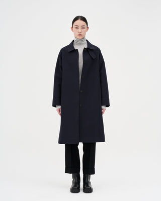 Cotton Trench Coat _ Midnight Navy