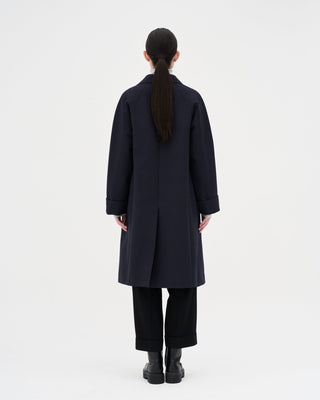 Cotton Trench Coat _ Midnight Navy