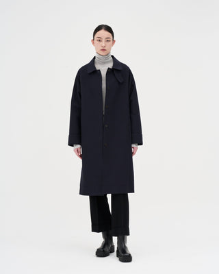 Cotton Trench Coat _ Midnight Navy