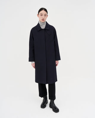 Cotton Trench Coat _ Midnight Navy