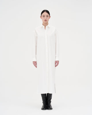 Cotton Shirt Dress _ White