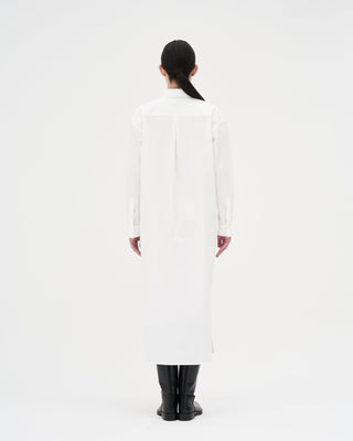 Cotton Shirt Dress _ White