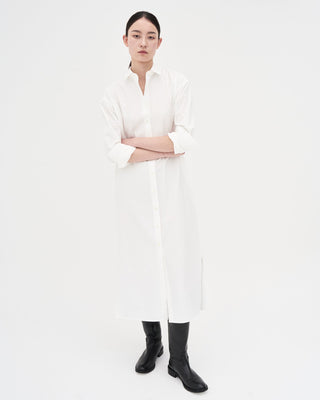 Cotton Shirt Dress _ White