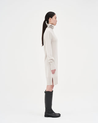 Wool Knit Dress _ Ash Grey