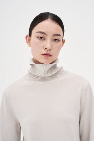 Wool Knit Dress _ Ash Grey
