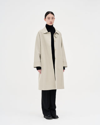 Cotton Trench Coat _ Light Taupe