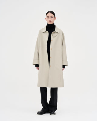 Cotton Trench Coat _ Light Taupe