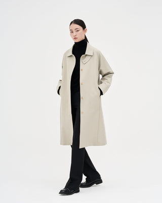 Cotton Trench Coat _ Light Taupe