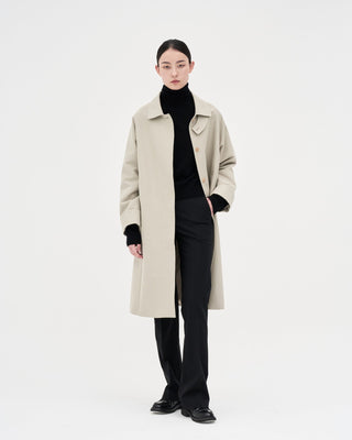Cotton Trench Coat _ Light Taupe