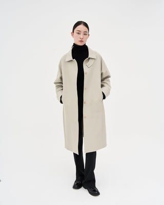Cotton Trench Coat _ Light Taupe