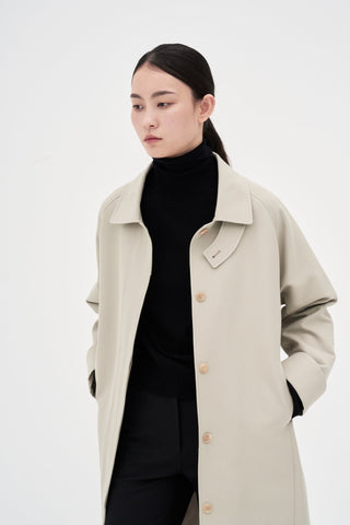 Cotton Trench Coat _ Light Taupe
