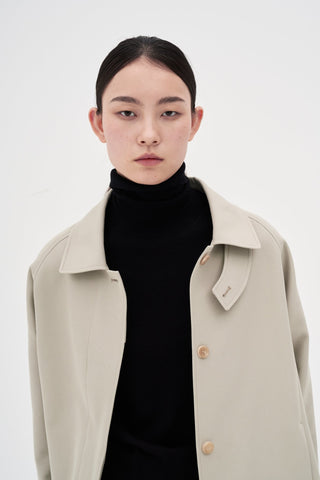 Cotton Trench Coat _ Light Taupe