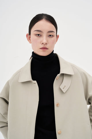 Cotton Trench Coat _ Light Taupe