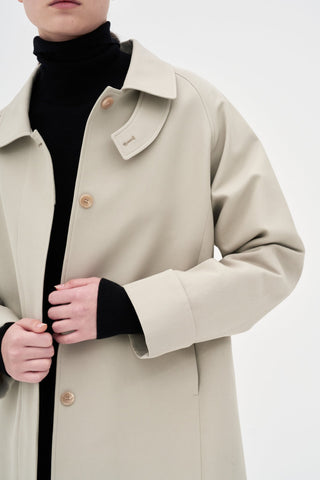 Cotton Trench Coat _ Light Taupe