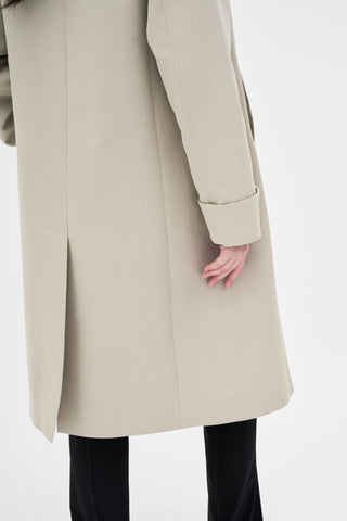 Cotton Trench Coat _ Light Taupe