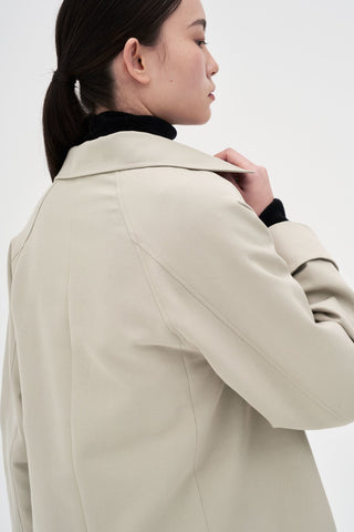 Cotton Trench Coat _ Light Taupe