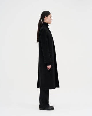 Wool Cashmere Maxi Coat _ Black