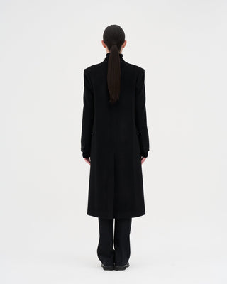 Wool Cashmere Maxi Coat _ Black
