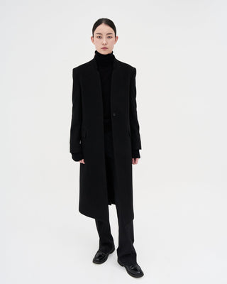 Wool Cashmere Maxi Coat _ Black