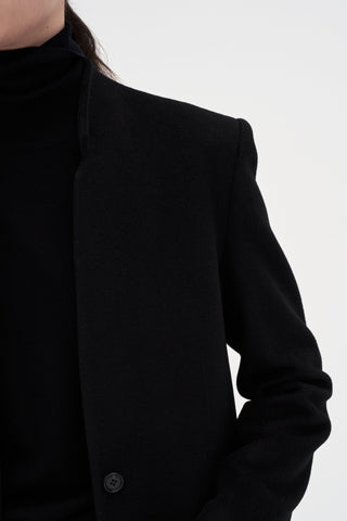 Wool Cashmere Maxi Coat _ Black