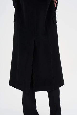 Wool Cashmere Maxi Coat _ Black