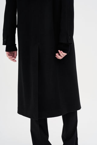 Wool Cashmere Maxi Coat _ Black