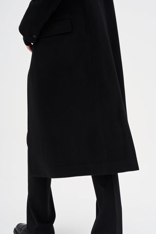 Wool Cashmere Maxi Coat _ Black