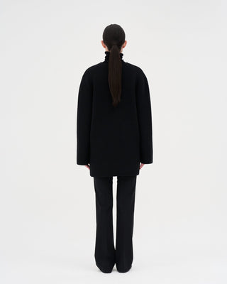 Knit Coat _ Black