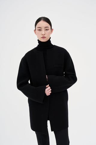 Knit Coat _ Black