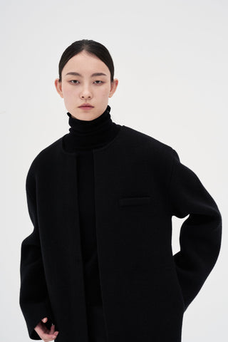 Knit Coat _ Black