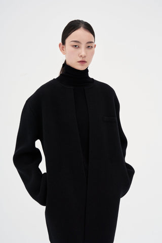 Knit Coat _ Black