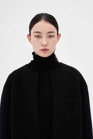 Knit Coat _ Black