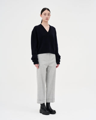 V-neck Knit _ Navy