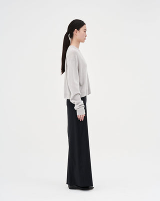 V-neck Knit _ Light Grey