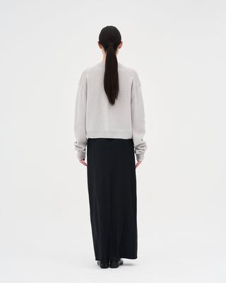 V-neck Knit _ Light Grey